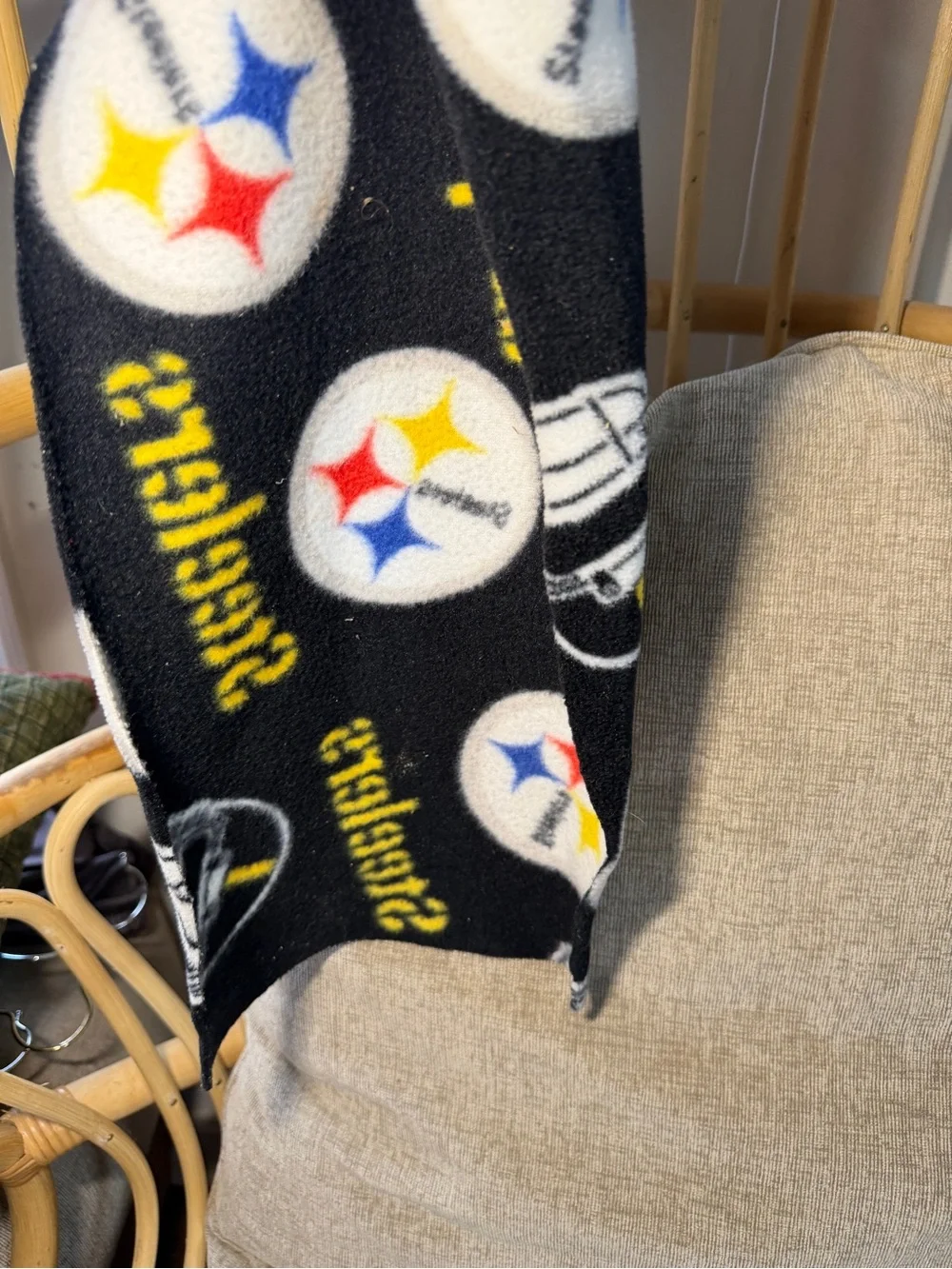 Pittsburgh Steelers Black Fleece Scarf